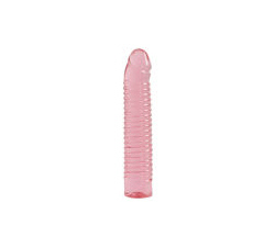 Vivid Ribbed Jellie Cock Sunrise - Pink width=